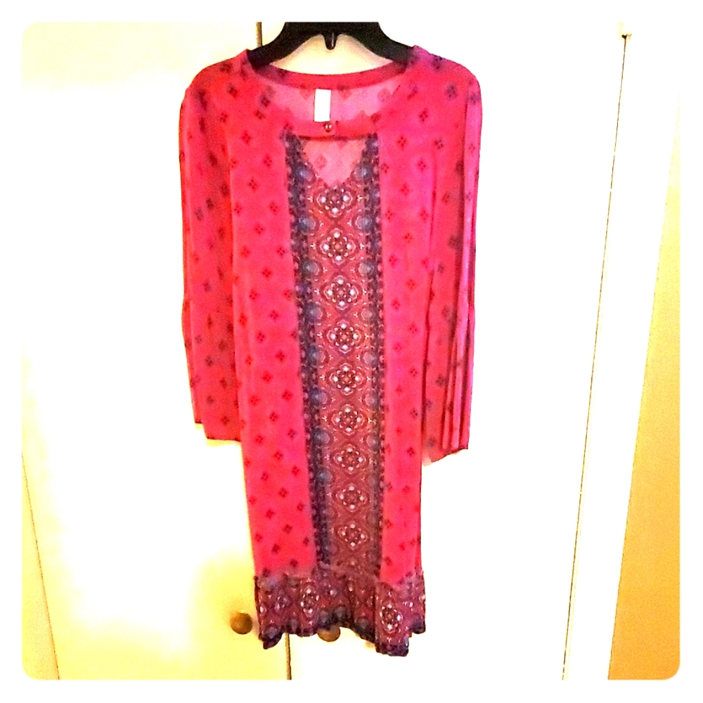 Rasberry Justice Girls dress size plus